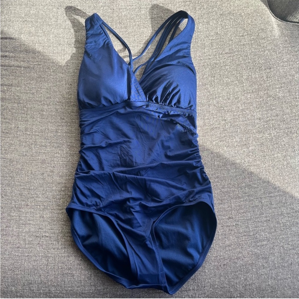 JANTZEN Blue One Piece Swimsuit